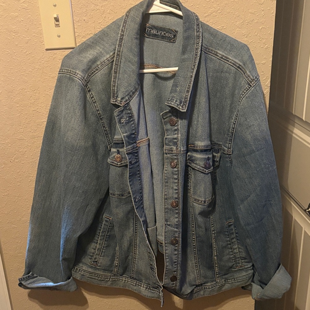Maurices Light Blue Denim Jacket
